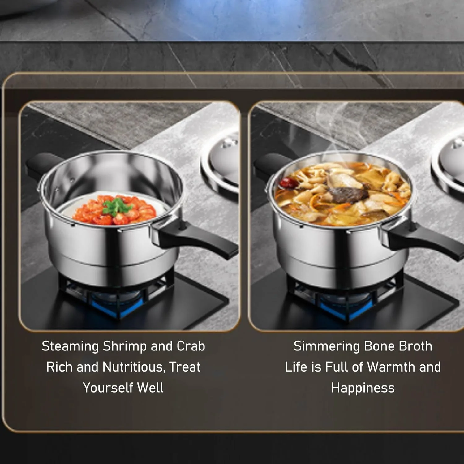 زودپز Vomeko با قفسه بخارپز، زودپز استیل ضد زنگ، زودپز سازگار با اجاق گاز القایی، برای بخارپز کردن، کنسرو کردن و خورش پختن (استیل ضد زنگ) زودپز Vomeko با قفسه بخارپز، زودپز استیل ضد زنگ، زودپز سازگار با اجاق گاز القایی، برای بخارپز کردن، کنسرو کردن و خورش پختن (استیل ضد زنگ)