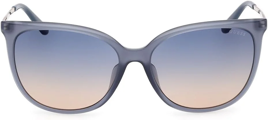 عینک آفتابی زنانه GUESS GU00150-H84W59 با فریم مربعی پلاستیکی آبی و محافظت UV