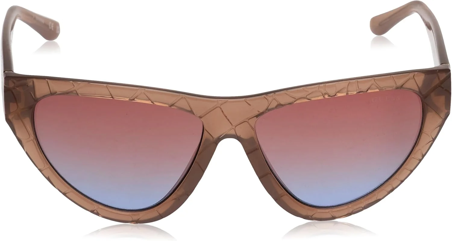 عینک آفتابی زنانه گربه ای گس GU0015157F57 بژ با فریم کامل پلاستیکی و محافظت UV