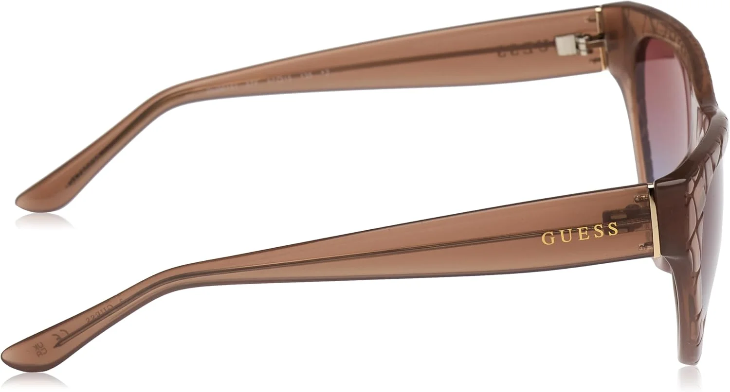 عینک آفتابی زنانه گربه ای گس GU0015157F57 بژ با فریم کامل پلاستیکی و محافظت UV