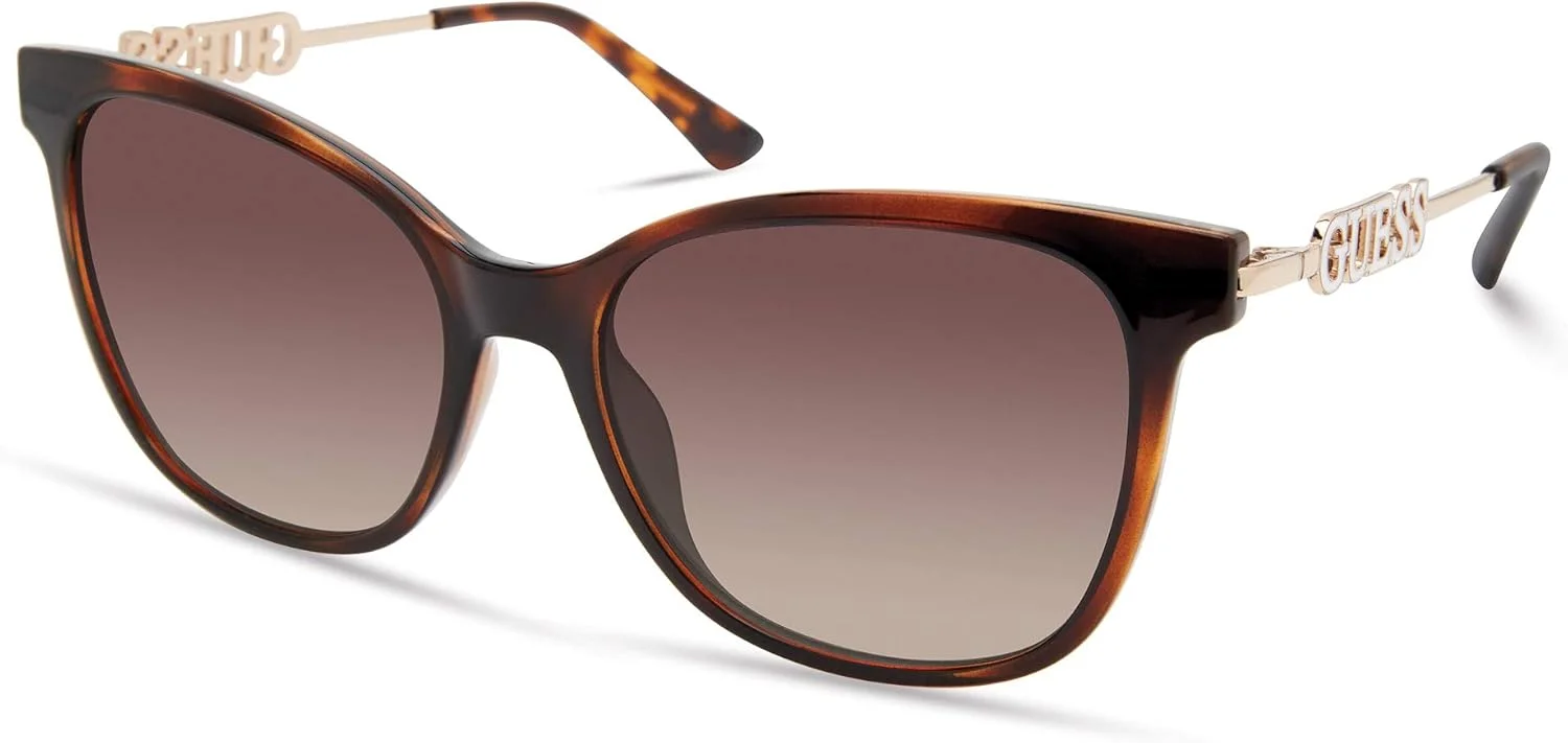 عینک آفتابی مربعی زنانه GUESS با لوگوی فلزی