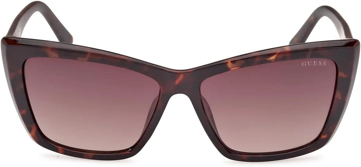 عینک آفتابی زنانه GUESS مدل GU0009852F55 با محافظت UV، هاوانای تیره، 55 میلی‌متر