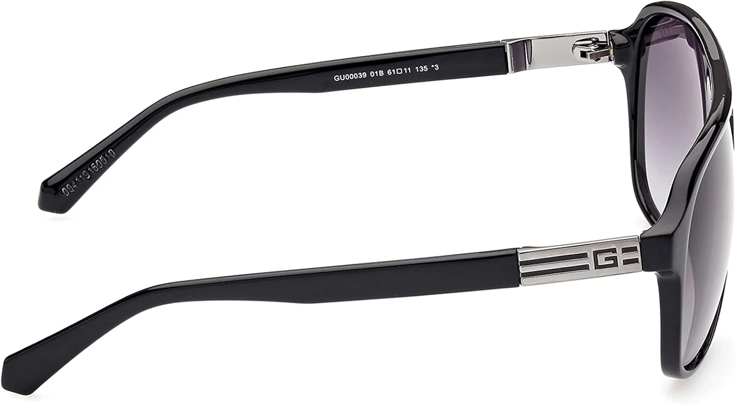 عینک آفتابی مردانه GUESS مدل GU0003901B61 با محافظت UV، مشکی براق، 61 میلی متر عینک آفتابی مردانه GUESS مدل GU0003901B61 با محافظت UV، مشکی براق، 61 میلی متر