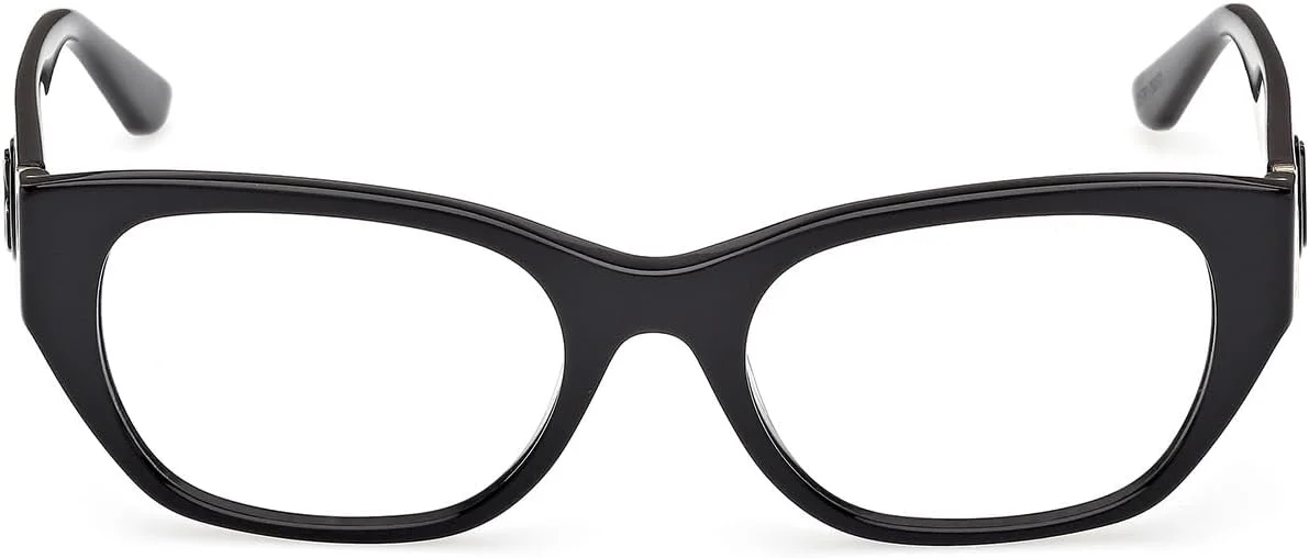 عینک زنانه مشکی براق GUESS GU50304 001 سایز 52/18/140