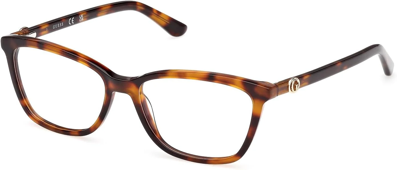 فریم عینک زنانه GUESS GU50310 056 هاوانای رنگی سایز 52/15/140