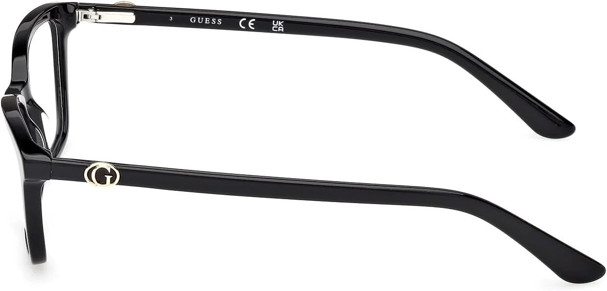 فریم عینک زنانه مشکی براق GUESS GU50310 001 سایز 50/15/140