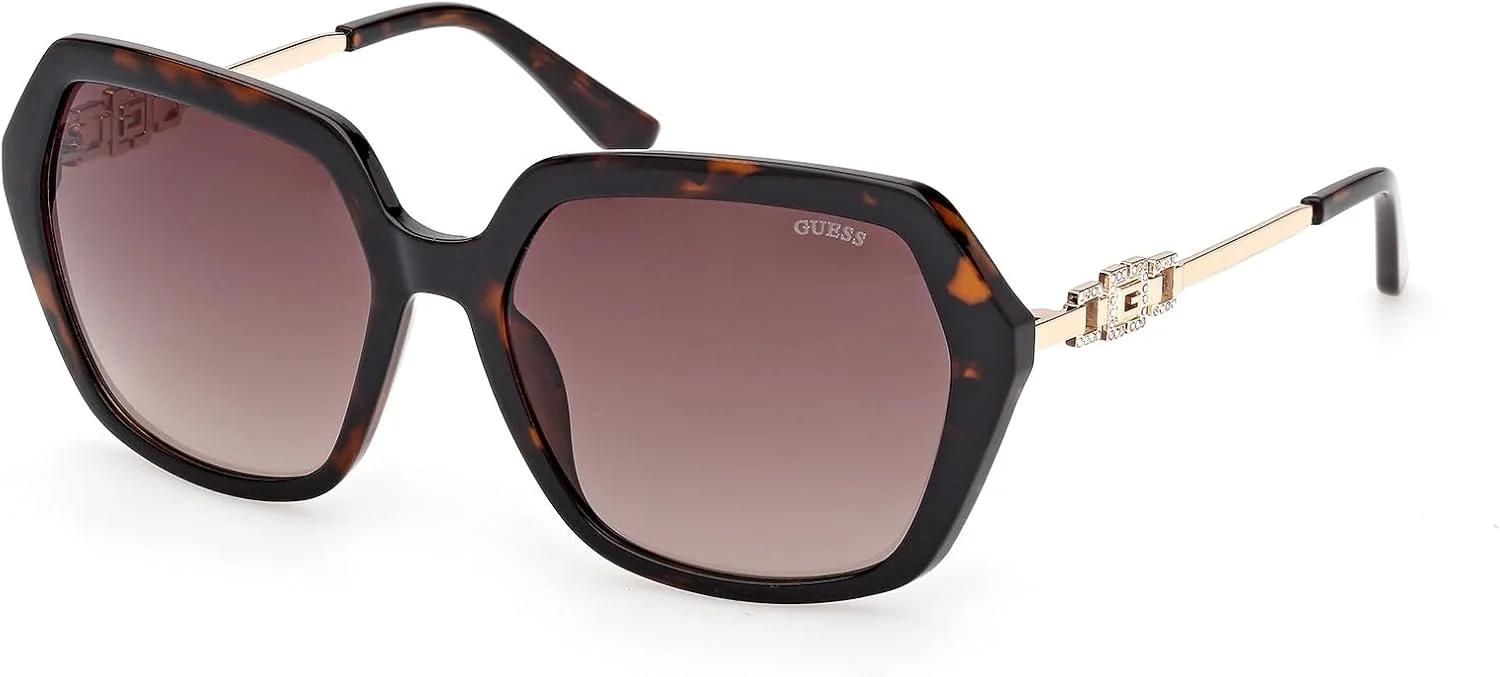 عینک آفتابی زنانه GUESS GU00267 52F Dark Havana 57/17/140