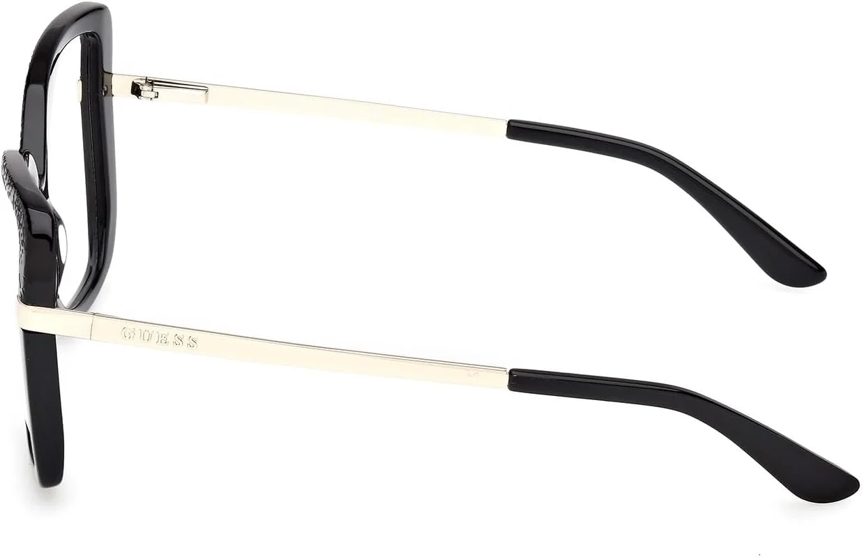 عینک زنانه مشکی براق GUESS GU50245 001 سایز 54/18/140