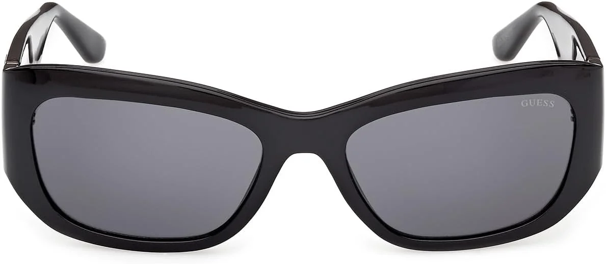 عینک آفتابی زنانه GUESS GU00253 01A مشکی براق 56/18/135