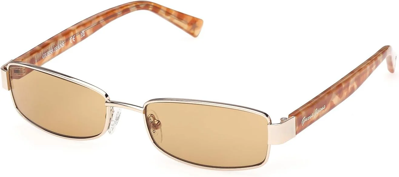 عینک آفتابی فلزی مربعی پلاریزه زنانه گس، طلایی، 53 میلی متر