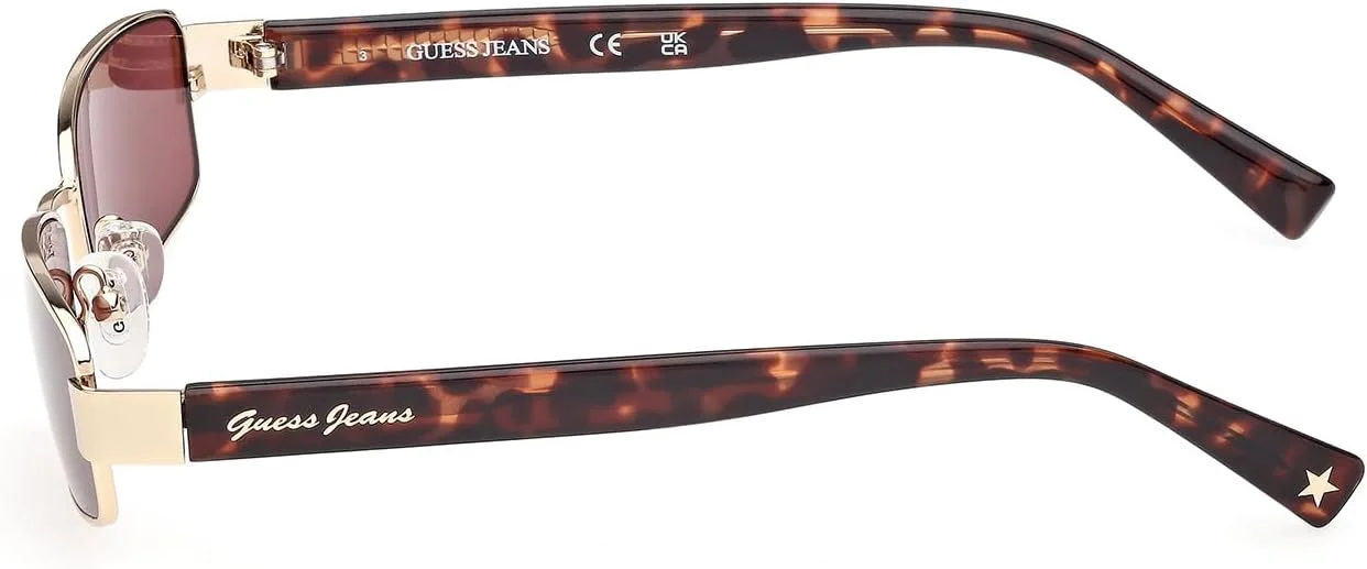 عینک آفتابی فلزی مربعی پلاریزه زنانه گس، طلایی، 53 میلی متر