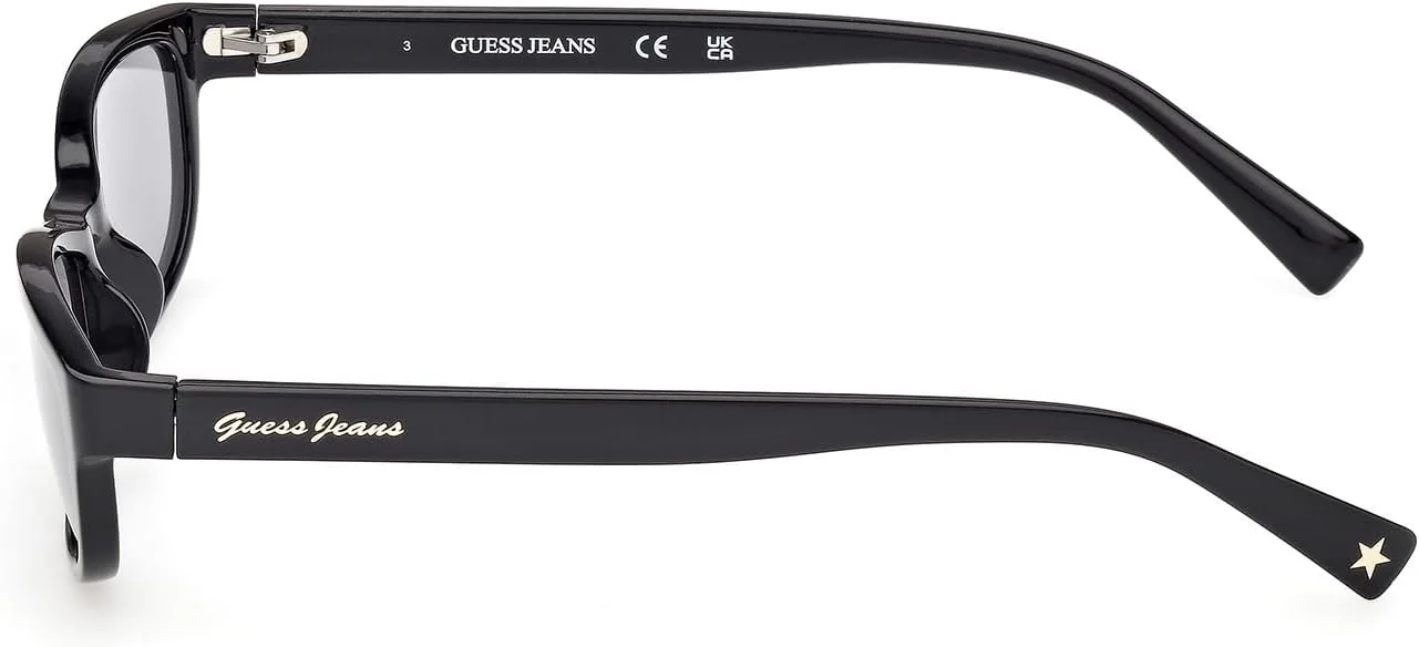 عینک آفتابی مربعی پلاریزه زنانه گس، مشکی براق، 55 میلی متر