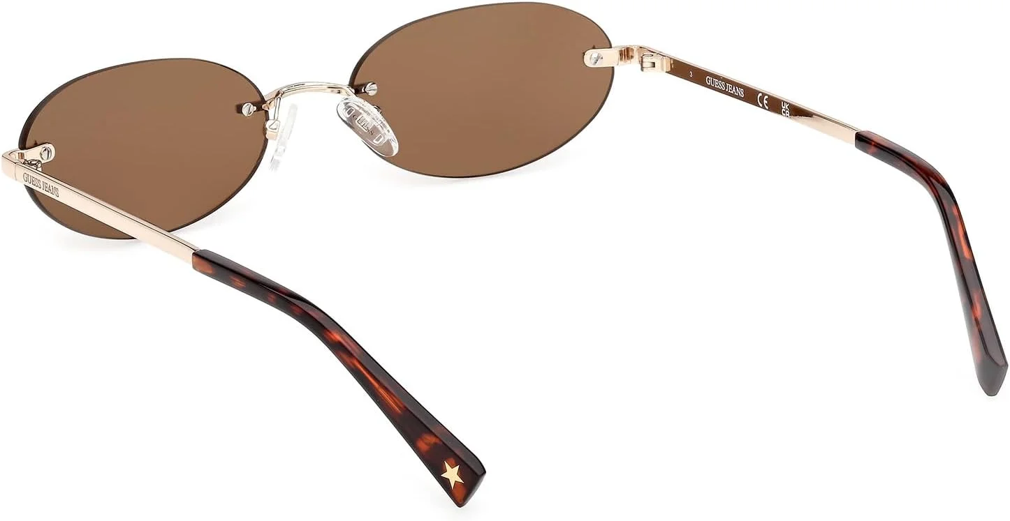 عینک آفتابی فلزی مربعی پلاریزه گس، طلایی، 55 میلی‌متر