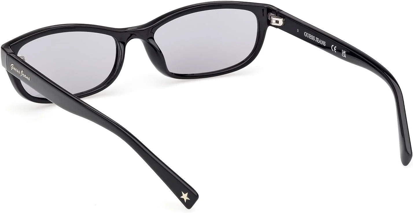 عینک آفتابی مربعی پلاریزه زنانه گس، مشکی براق، 55 میلی متر