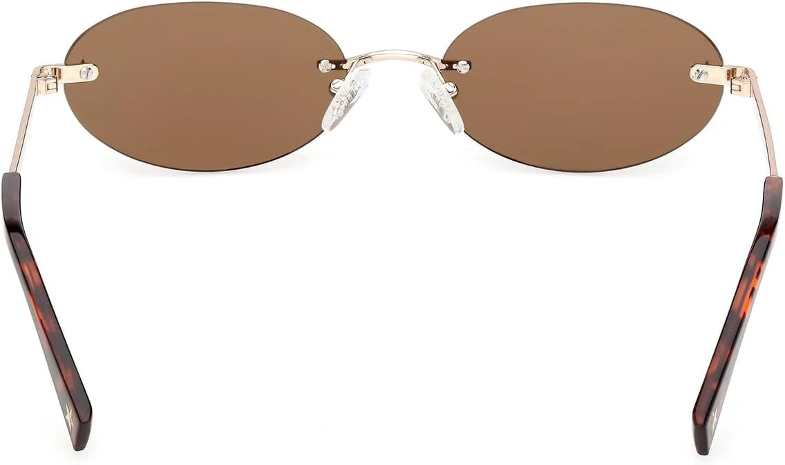 عینک آفتابی فلزی مربعی پلاریزه گس، طلایی، 55 میلی‌متر