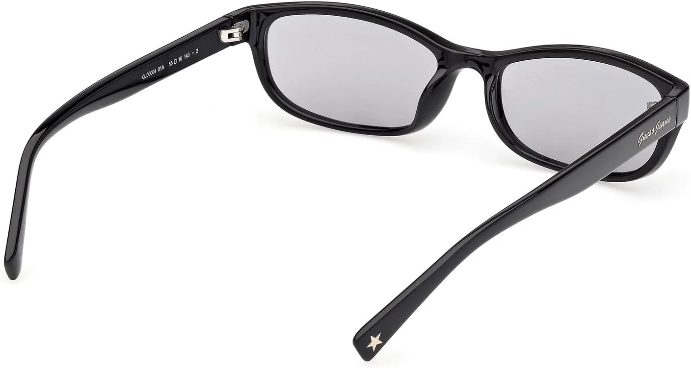 عینک آفتابی مربعی پلاریزه زنانه گس، مشکی براق، 55 میلی متر