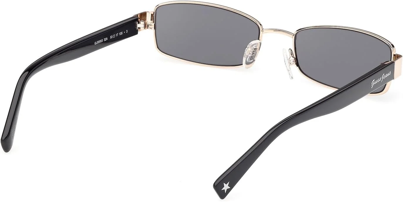عینک آفتابی فلزی مربعی پلاریزه زنانه گس، طلایی، 53 میلی متر