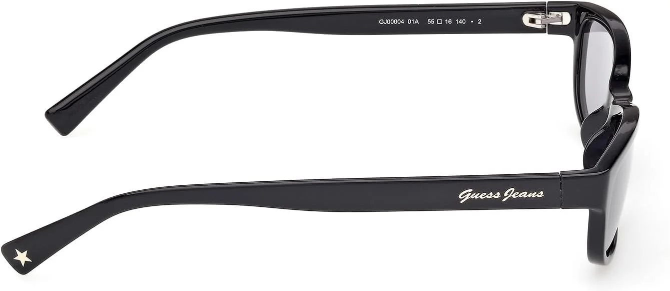 عینک آفتابی مربعی پلاریزه زنانه گس، مشکی براق، 55 میلی متر