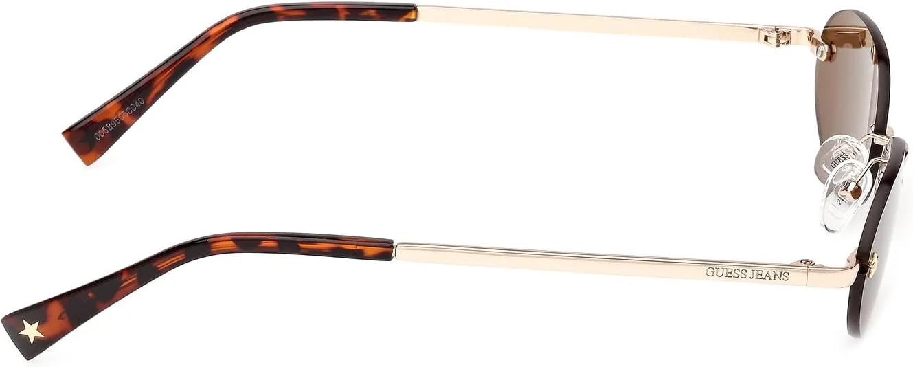 عینک آفتابی فلزی مربعی پلاریزه گس، طلایی، 55 میلی‌متر