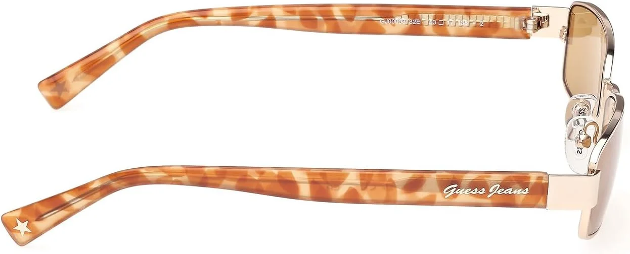 عینک آفتابی فلزی مربعی پلاریزه زنانه گس، طلایی، 53 میلی متر