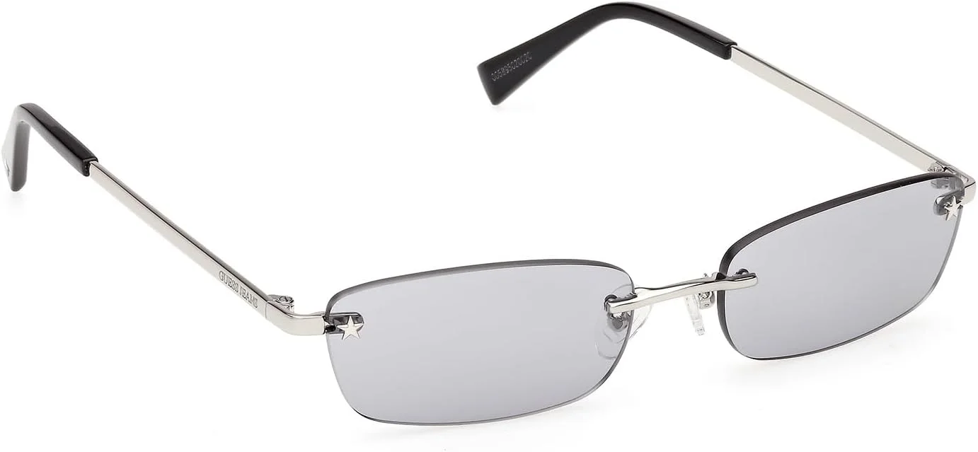 عینک آفتابی فلزی مربعی پلاریزه GUESS، نیکلتین روشن براق، 55 میلی متر