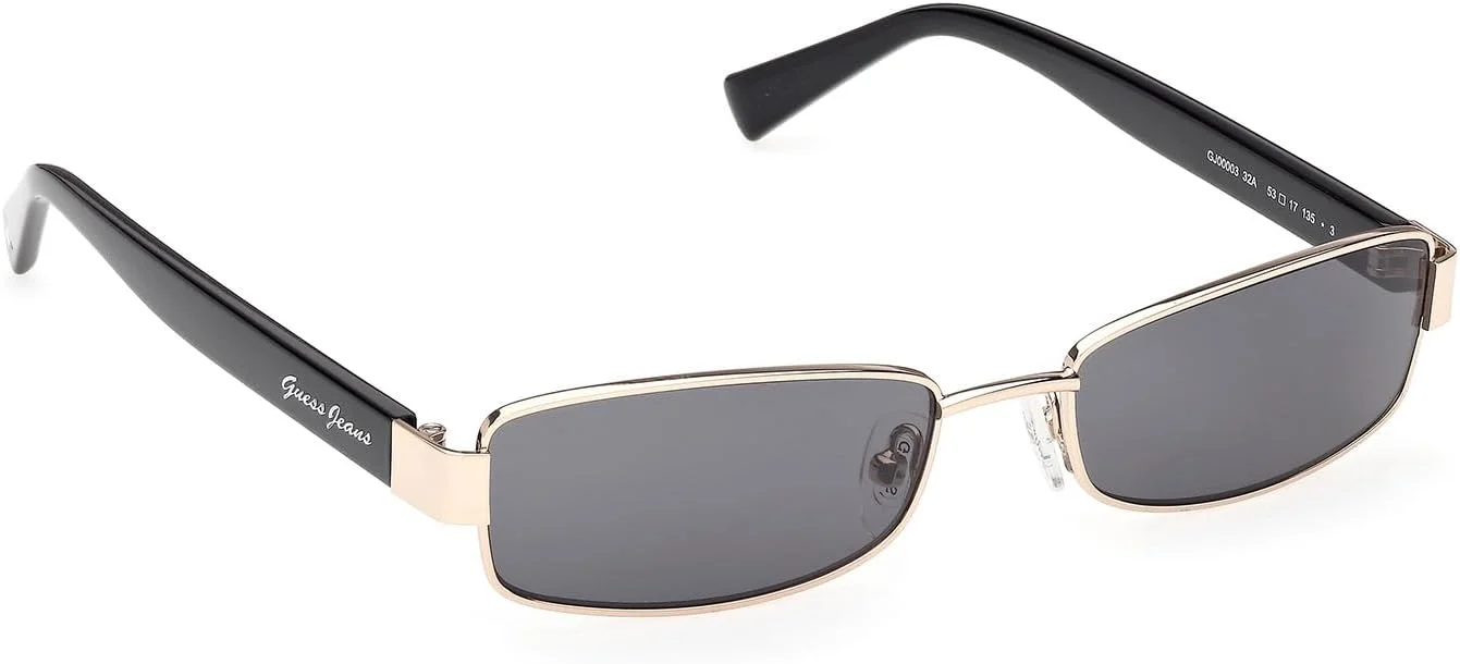 عینک آفتابی فلزی مربعی پلاریزه زنانه گس، طلایی، 53 میلی متر