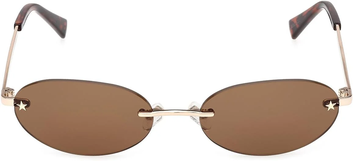 عینک آفتابی فلزی مربعی پلاریزه گس، طلایی، 55 میلی‌متر