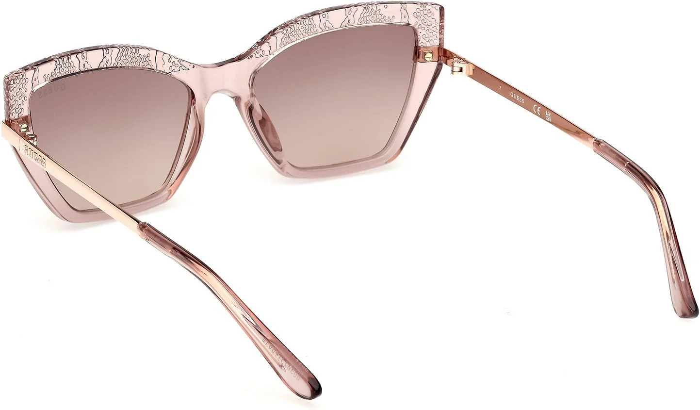 عینک آفتابی زنانه مستطیلی گس، پلاستیکی، بژ براق