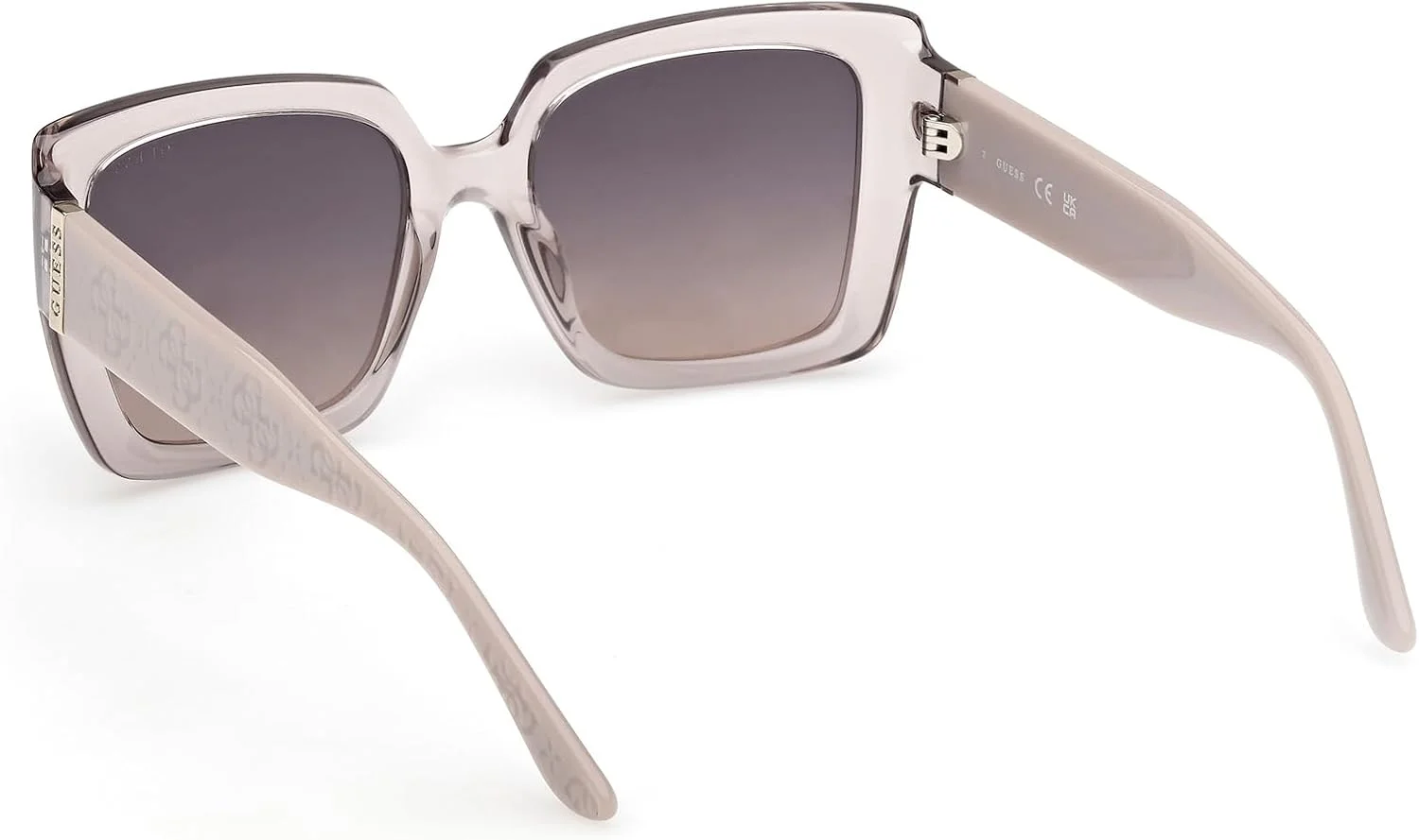 عینک آفتابی زنانه GUESS مدل NORMAL SQUARE با فریم کامل، خاکستری، سایز 53