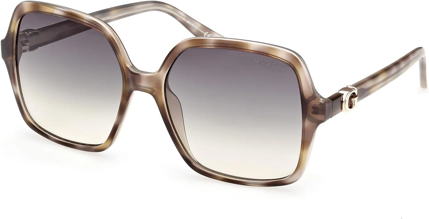 عینک آفتابی زنانه GUESS مدل NORMAL SQUARE با فریم کامل، سبز، سایز 57