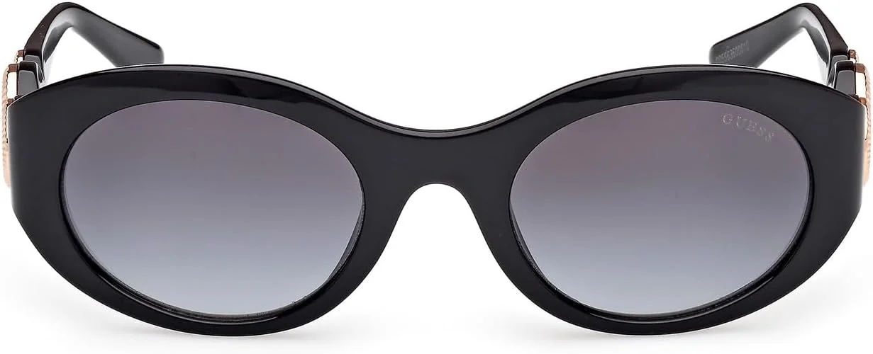 عینک آفتابی زنانه بیضی شکل مشکی GUESS