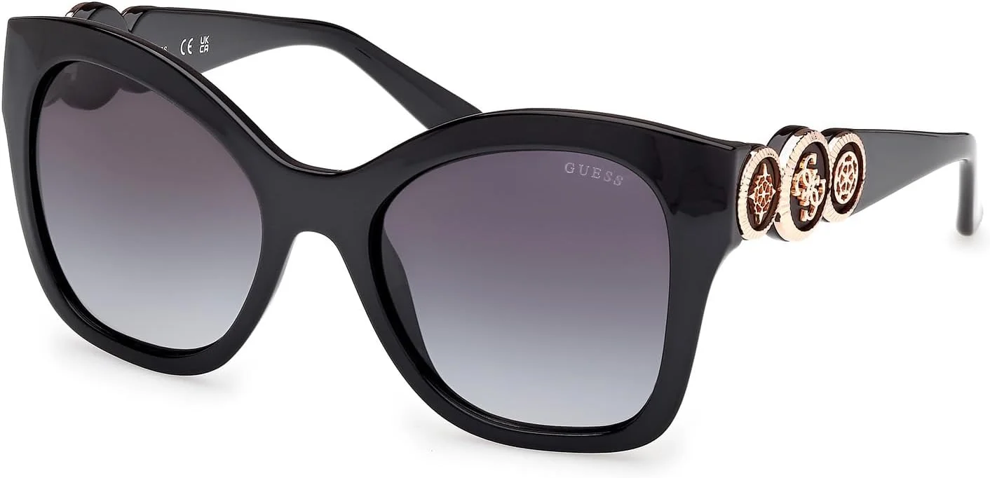 عینک آفتابی زنانه پروانه ای تمام فریم گس، مشکی، 55