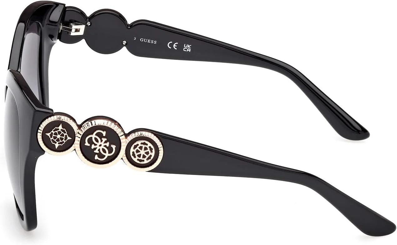 عینک آفتابی زنانه پروانه ای تمام فریم گس، مشکی، 55