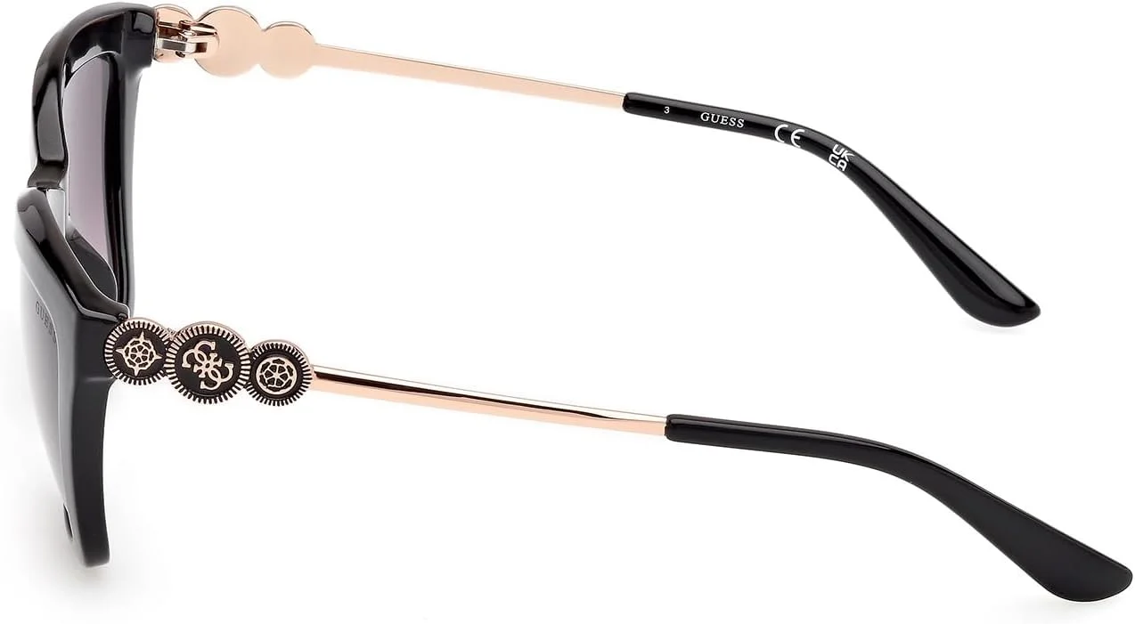 عینک آفتابی زنانه مستطیلی تمام فریم گس، مشکی، 56