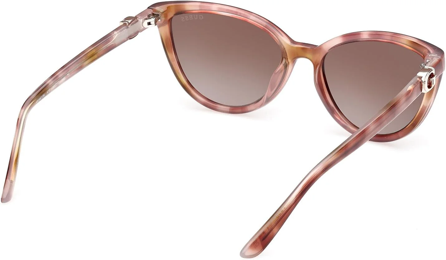 عینک آفتابی زنانه گس مدل NORMAL CAT با فریم کامل، قهوه ای، سایز 55