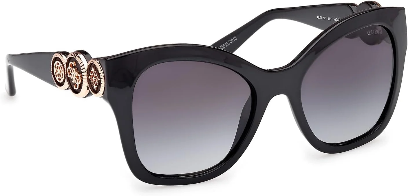 عینک آفتابی زنانه پروانه ای تمام فریم گس، مشکی، 55