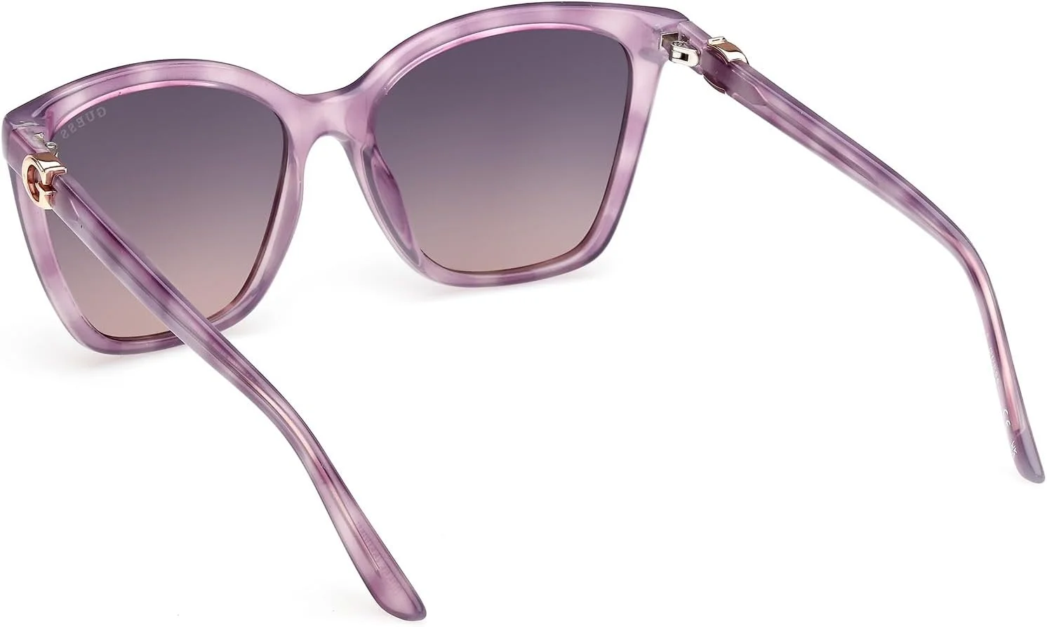 عینک آفتابی زنانه GUESS مدل NORMAL SQUARE با فریم کامل، بنفش، سایز 56