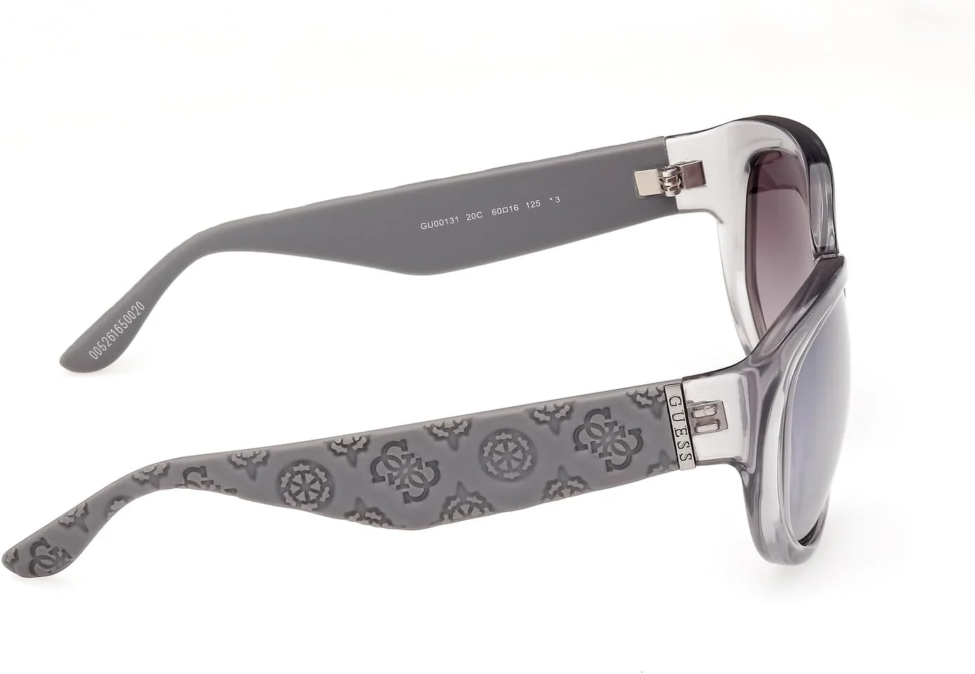 عینک آفتابی زنانه بیضی شکل خاکستری براق گس