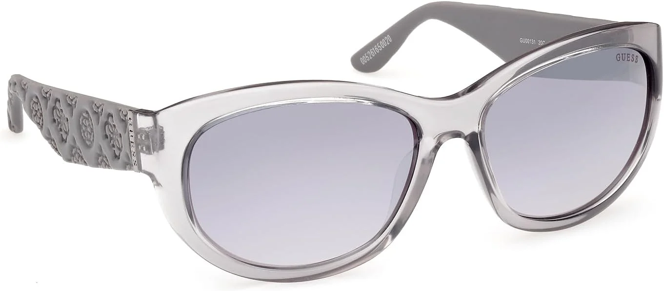 عینک آفتابی زنانه بیضی شکل خاکستری براق گس