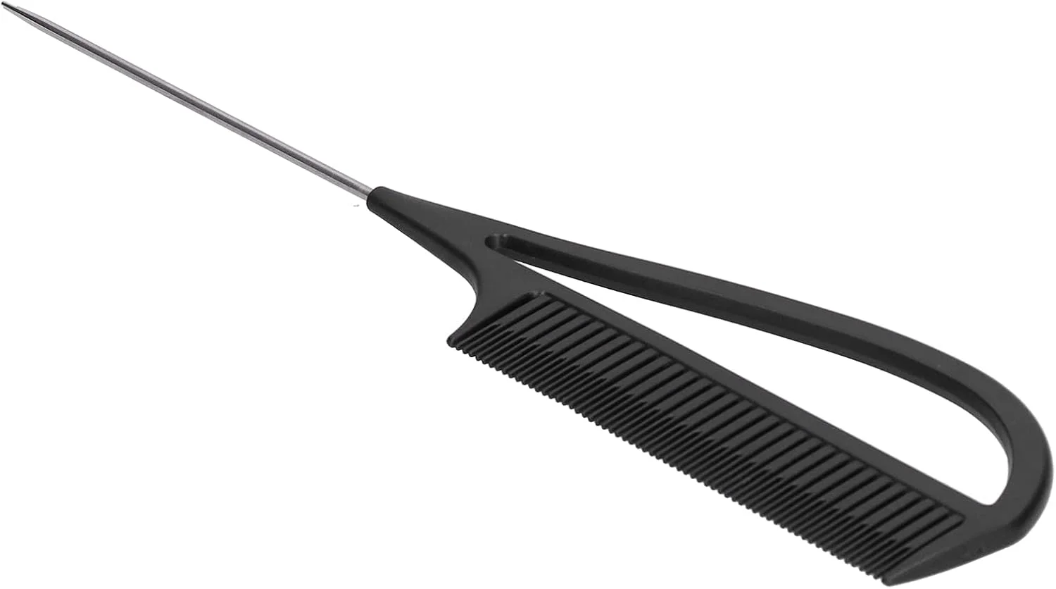 شانه‌های حالت دهنده موی آرایشگری، شانه دم موشی قابل حمل برای حالت دادن مو در خانه، مناسب برای استفاده خانم ها در سالن آرایش (مشکی)