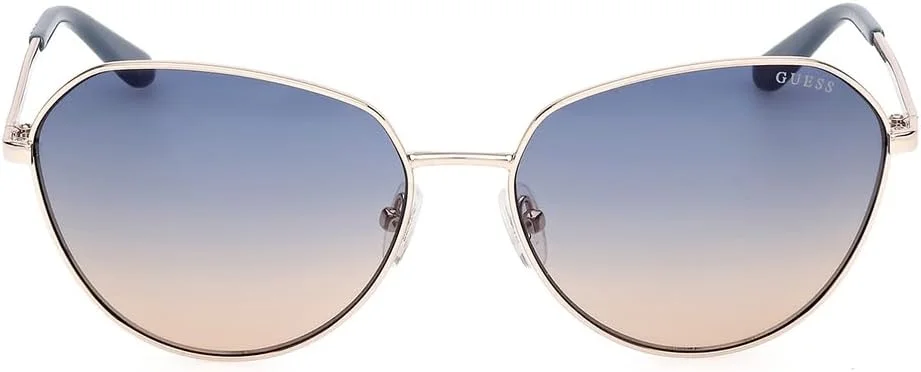 عینک آفتابی زنانه گس GU00148 32W طلایی کم رنگ براق 60/16/135