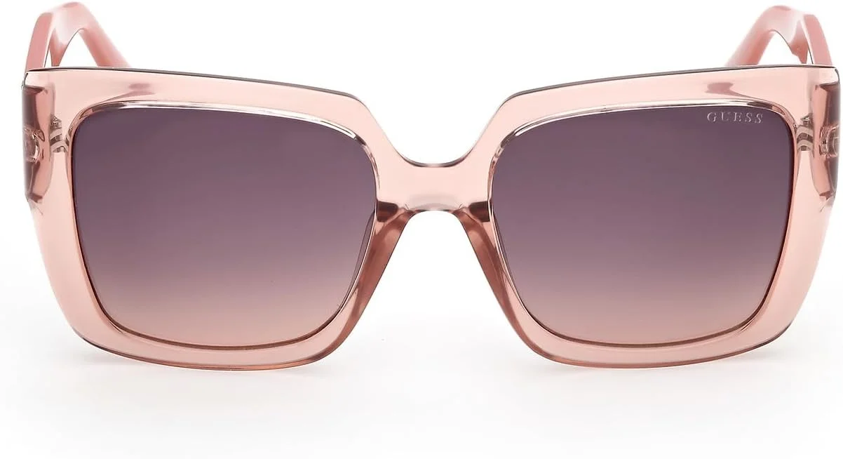 عینک آفتابی زنانه GUESS مدل مربعی با فریم کامل، صورتی، سایز 53
