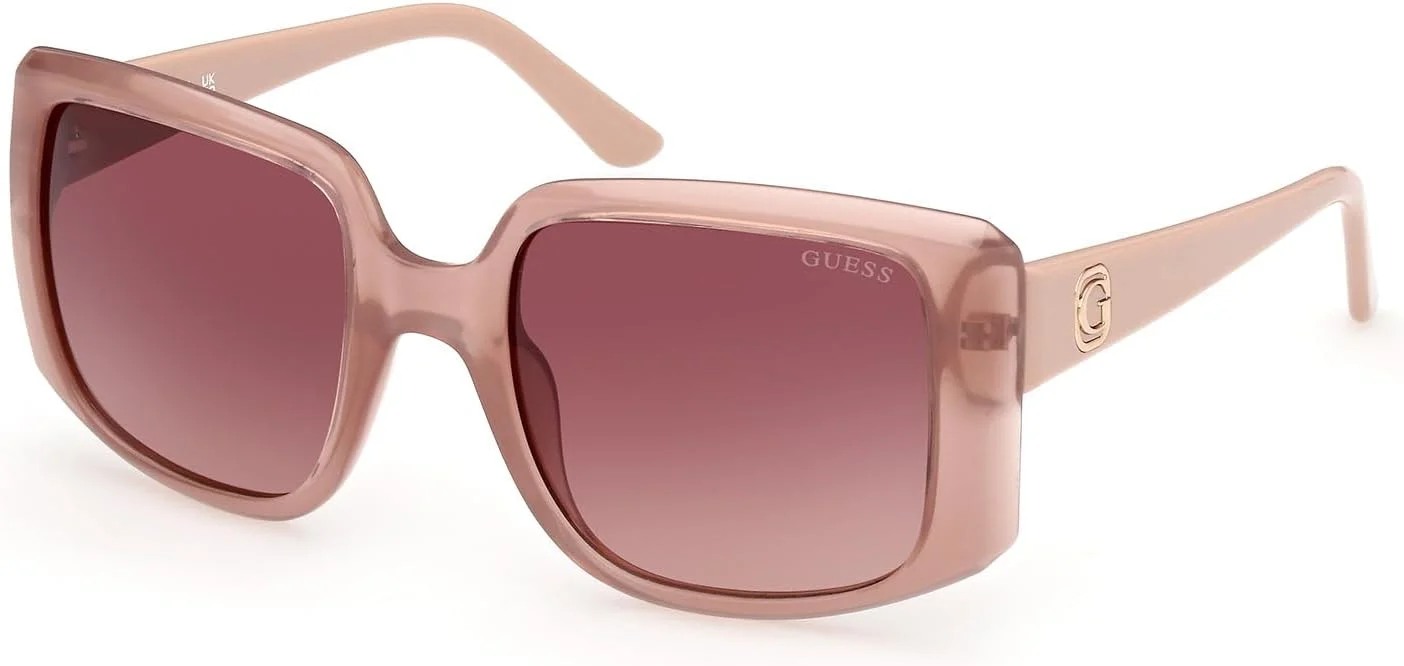 عینک آفتابی زنانه GUESS مدل GU0009757F53، بژ براق، 53 میلی‌متر