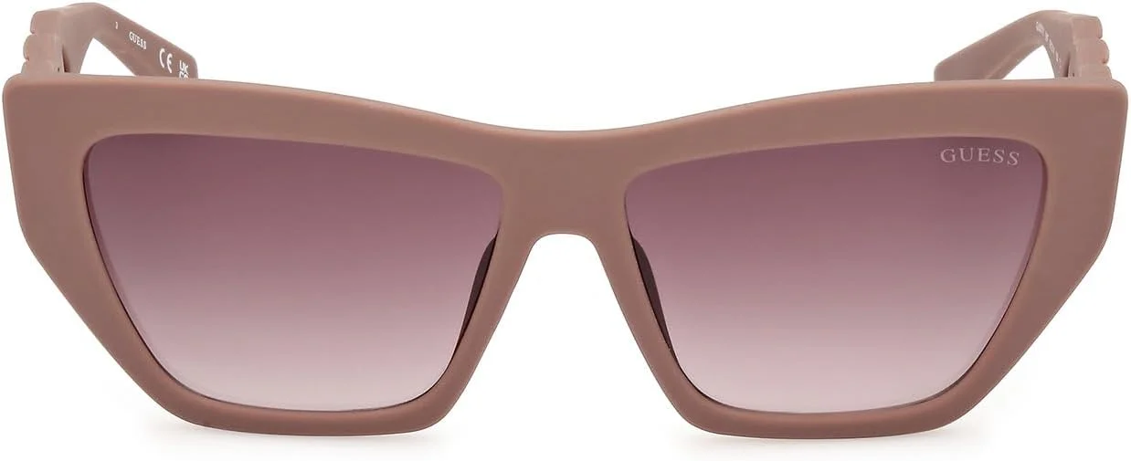 عینک آفتابی زنانه GUESS مدل GU0011158F56، بژ مات، 56 میلی‌متر، محافظت در برابر اشعه UV
