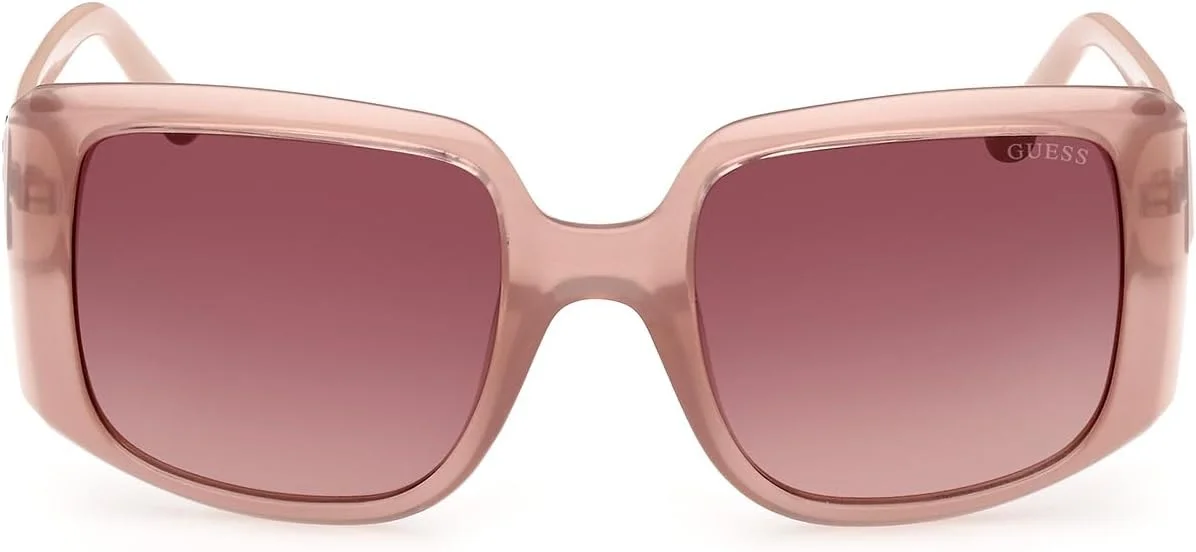 عینک آفتابی زنانه GUESS مدل GU0009757F53، بژ براق، 53 میلی‌متر