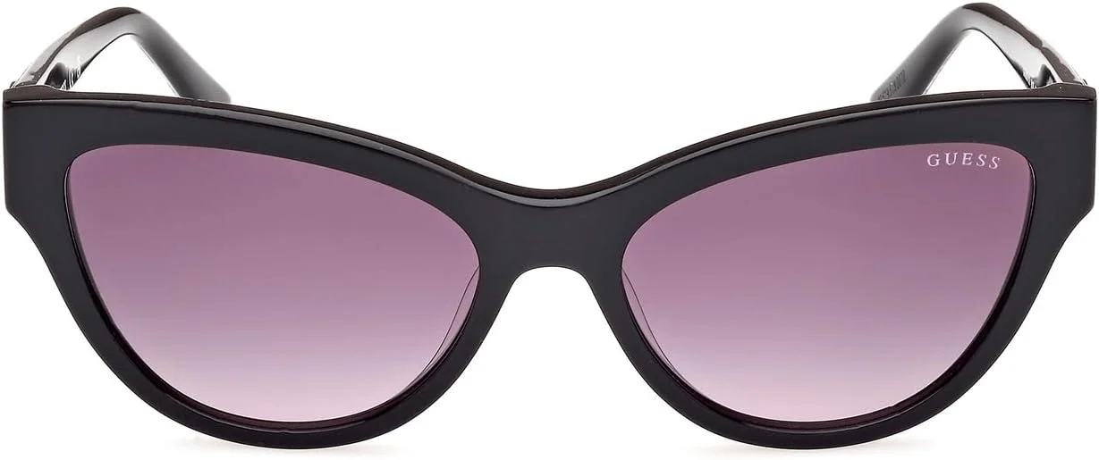 عینک آفتابی زنانه GUESS مدل GU0011201B56، مشکی براق، 56 میلی‌متر، محافظت در برابر اشعه UV
