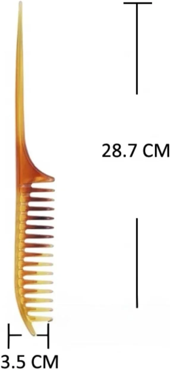 شانه دم موشی دندانه پهن خیلی بزرگ برای اکستنشن مو شانه دم موشی دندانه پهن خیلی بزرگ برای اکستنشن مو