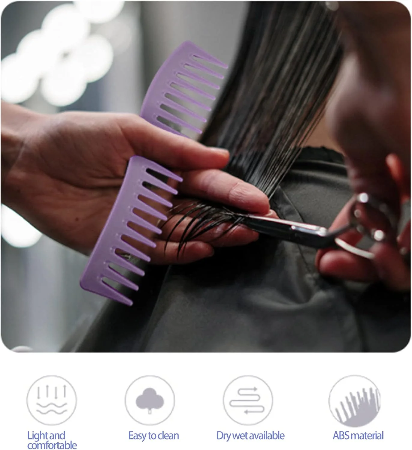 مجموعه شانه سیگمای، مجموعه شانه دم موشی با کاربردهای گسترده و اندازه مناسب برای صاف کردن و حالت دادن به مو مجموعه شانه سیگمای، مجموعه شانه دم موشی با کاربردهای گسترده و اندازه مناسب برای صاف کردن و حالت دادن به مو