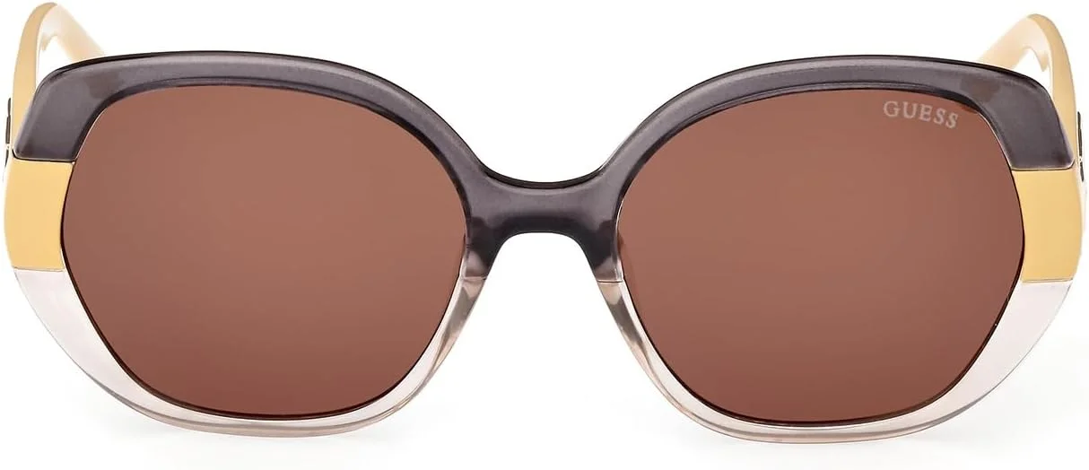 عینک آفتابی زنانه گس مدل GU791141E55 با فریم کامل هندسی و محافظت در برابر اشعه UV