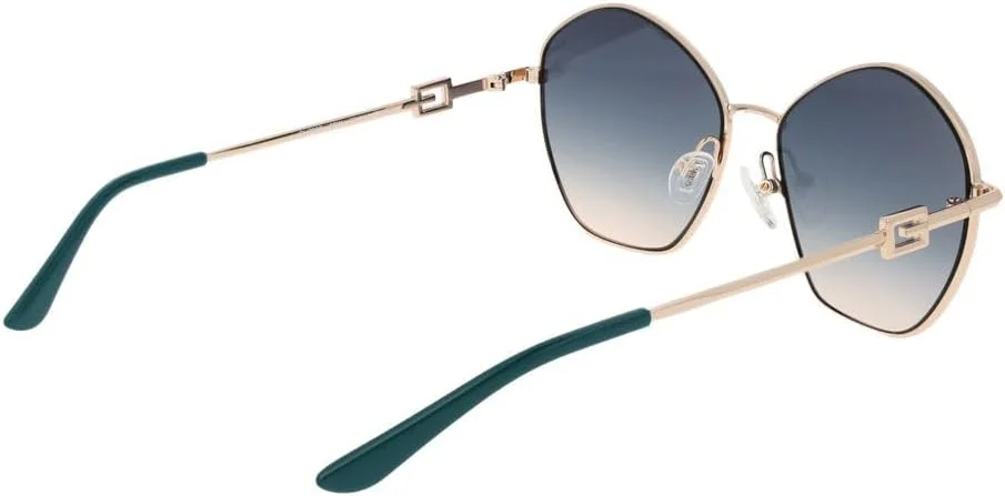 عینک آفتابی زنانه گس مدل GU790798W59، فریم کامل هندسی با محافظت UV